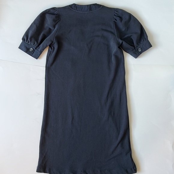 LOFT Petite Mixed Media V-Neck Shift Dress Coastal Grey XSP - Picture 8 of 9